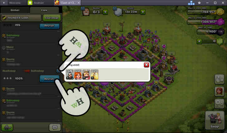 Image intitulee Defi Amical dans Clash Of Clans11 p1